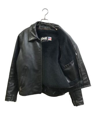 Schott Steerhide Leather Single Rider Jacket With Liner size Schott Steerhide Leather Single Rider Jacket With Liner size