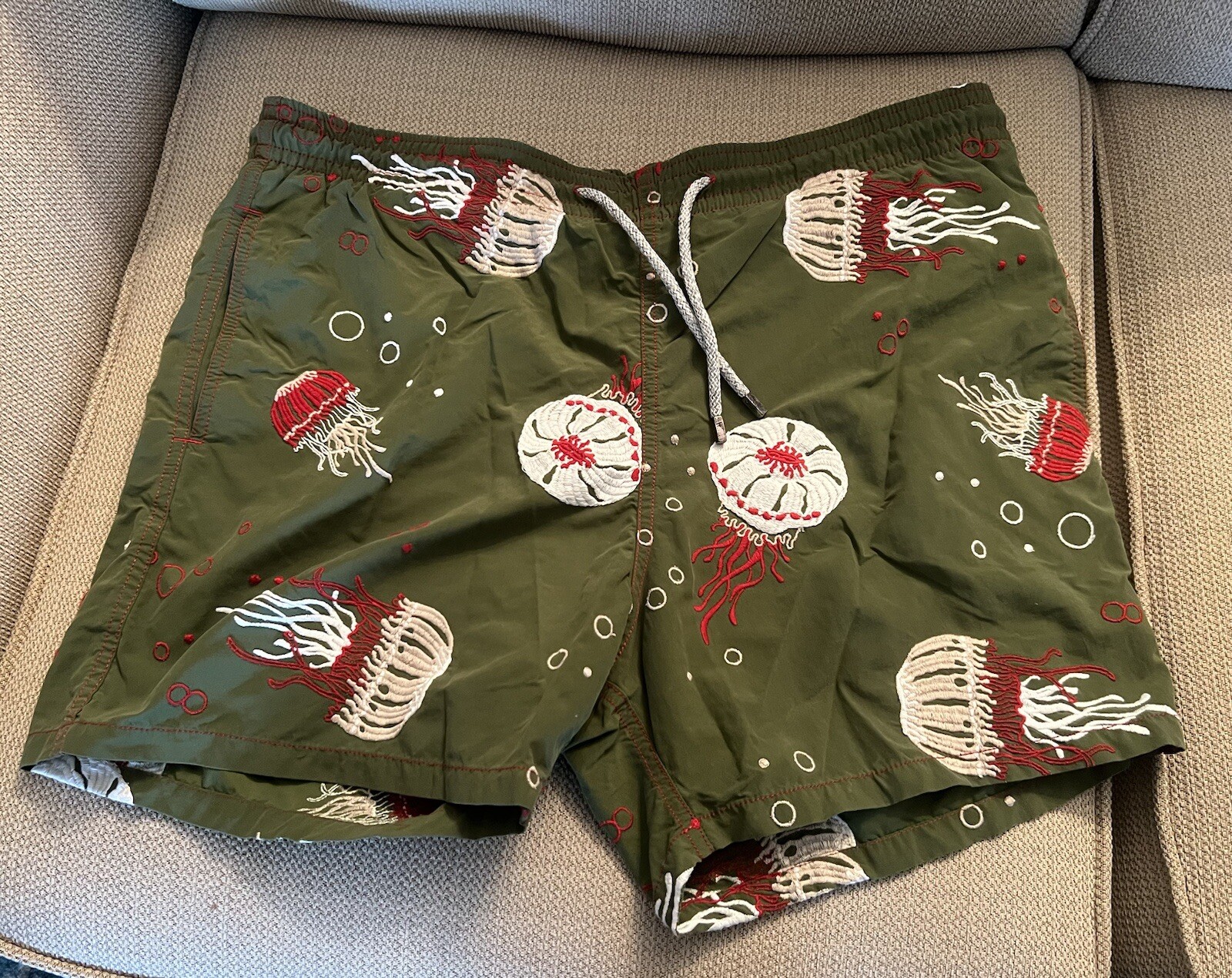 VILEBREQUIN SWIM SHORTS EMBROIDERED EARLY MODEL.. RARE BEAST!!!