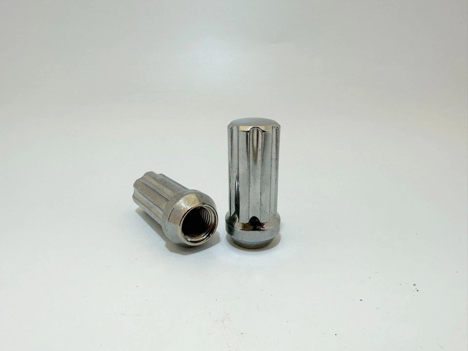 24件装+SECURITY KEY CHROME 2英寸7 SPLINE LUG NUT 14X1.5凯迪拉克ESCALADE 1999-2019 — 第 2/4 张图片