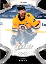 2021-22 Upper Deck MVP #66 David Krejci Silver Script