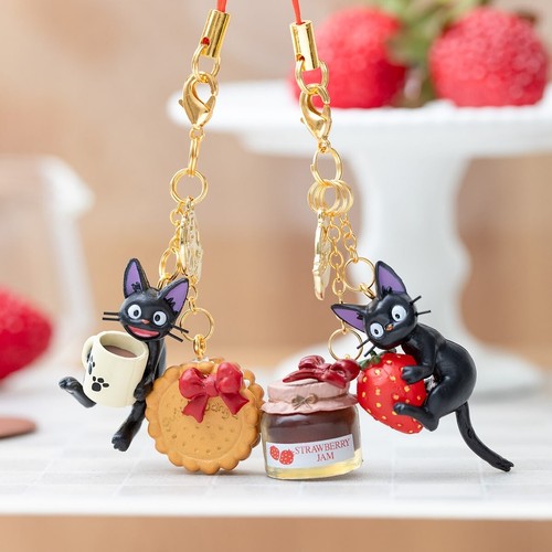 Japan Studio Ghibli Kiki's Lieferservice Armband Schlüsselanhänger Jiji "Erdbeermarmelade" - Bild 8 von 9