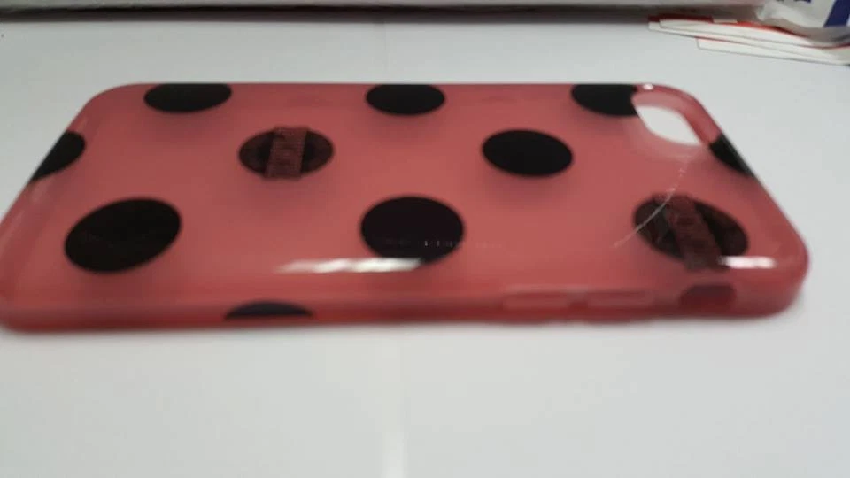 VICTORIA'S SECRET PINK IPHONE 6/6S/7 POLKA DOT BEGONIA FLEXIBLE HARD CASE COVER - Image 3 of 3