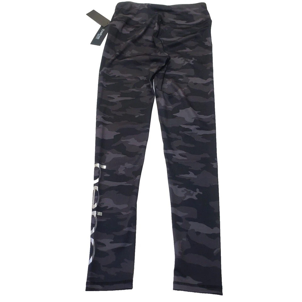 NUEVO CON ETIQUETAS Bebe Leggings Deportivos Camuflados Negros Gris Atléticos Yoga Correr Para Mujer Talla M Foto 2 de 4