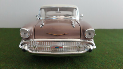 Chevrolet Bel Air 1957 ERTL 1/18 – Vert Pastel/blanc, American Muscle, Sans Boîte