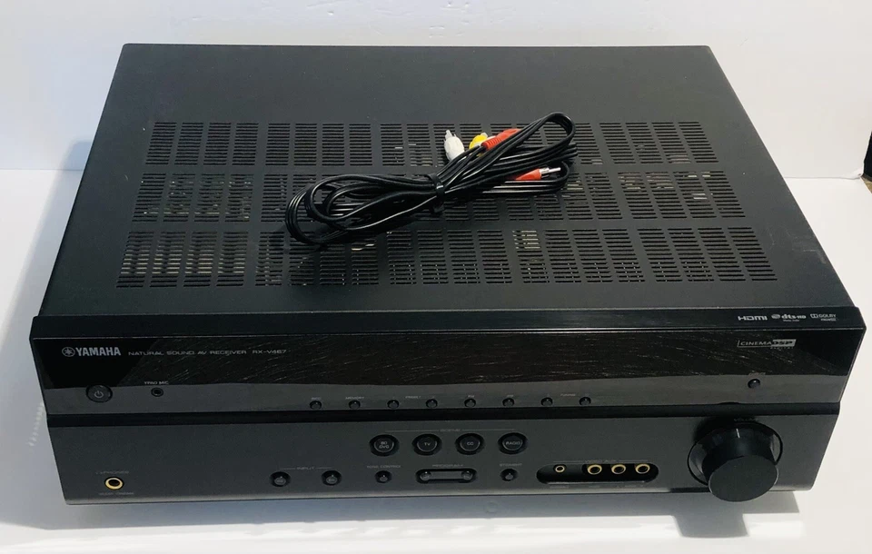 Yamaha Natural Sound AV Receiver 5.1 Channel RX-V467 Black Tested - Image 2 of 4