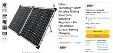 100 watt briefcase solar panel