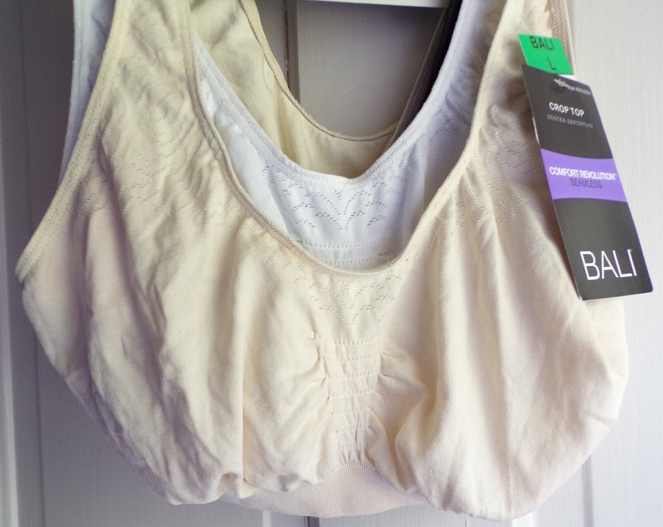 3 Pk Bali Comfort Revolution Seamless Microfiber Crop Top 103J/X1J3 Lt Wt Bras eBay