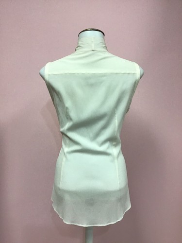 Dolce & GABBANA 42 6 Medium White Silk Womens Designer Blouse Shirt Top - Picture 5 of 10