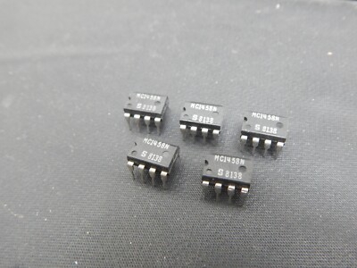 SIGNETICS MC1458N DUAL OP AMP 8 PIN DIP IC - LOT OF 5 IC'S - USA FAST SHIPPING