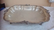 Badtablett Aus Silber Mit Feinsten Blumenmotiven