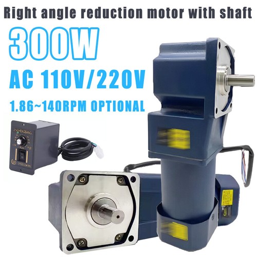 Regolatore Velocità Variabile 300W 90° Angolo Retto Motore Riduzione Uscita Con Albero - Foto 11 di 12