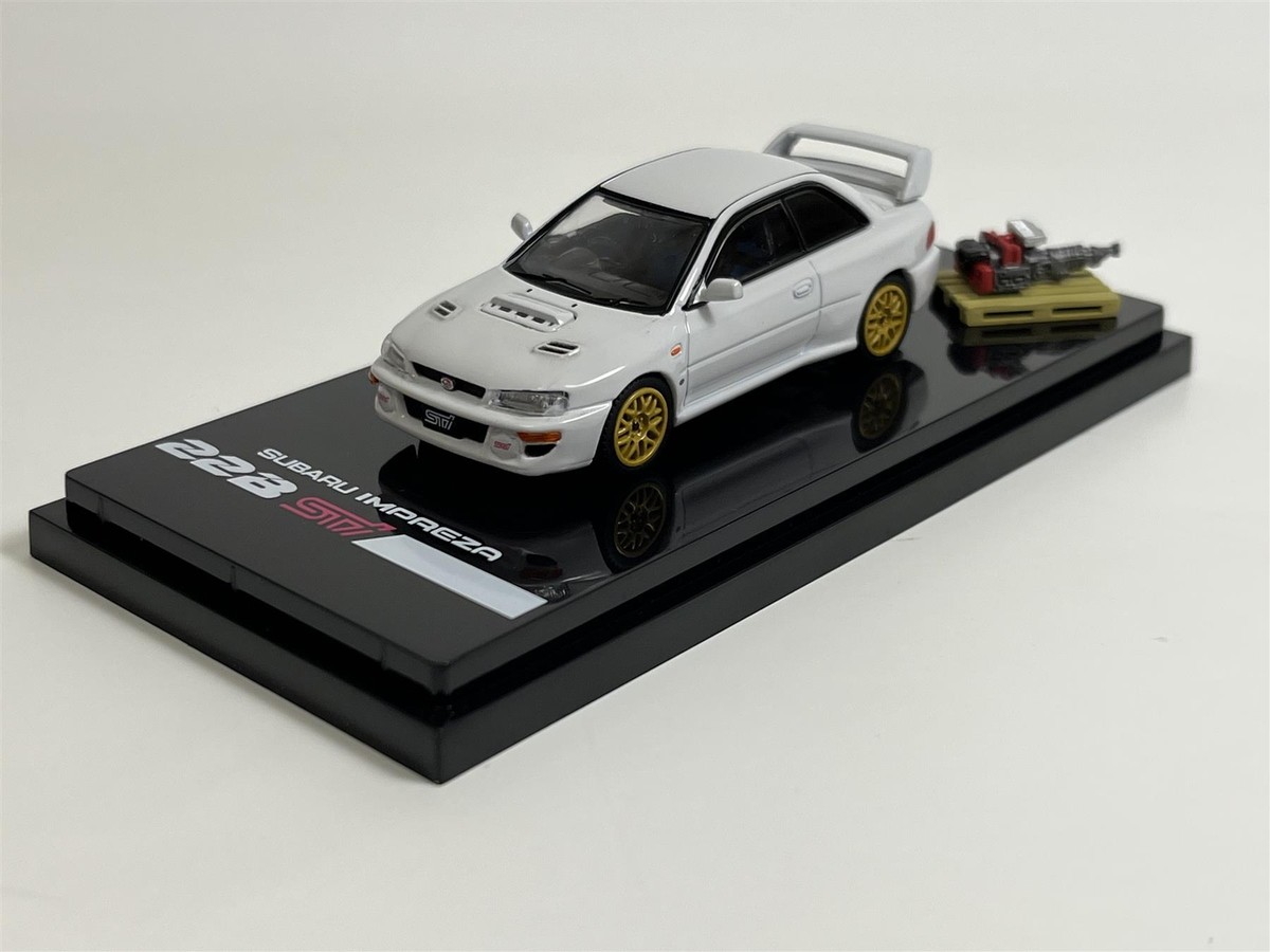 Subaru Impreza 22B STI White Rally Base Car With Engine 1:64