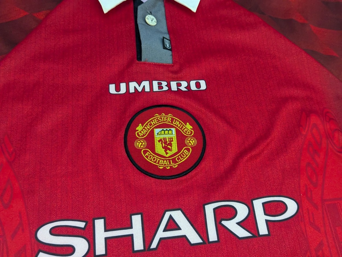 Maillot Manchester United Umbro 1996-1998 Jeunesse - Taille Y, Occasion Très Bon état