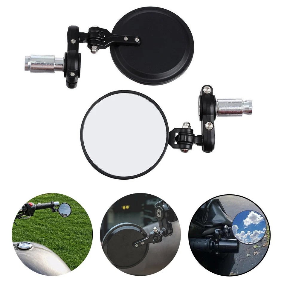 Espejos retrovisores de extremo de manillar para motocicleta Ducati Streetfighter 848 Café Racer 7/8" Foto 3 de 4