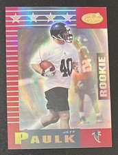 Jeff Paulk 1999 Leaf Certified Mirror Red ROOKIE #177 - Atlanta Falcons