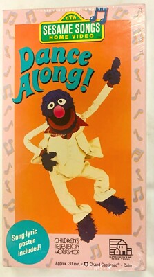 Sesame Street: Dance Along! (VHS, 1990) Jim Henson NEW