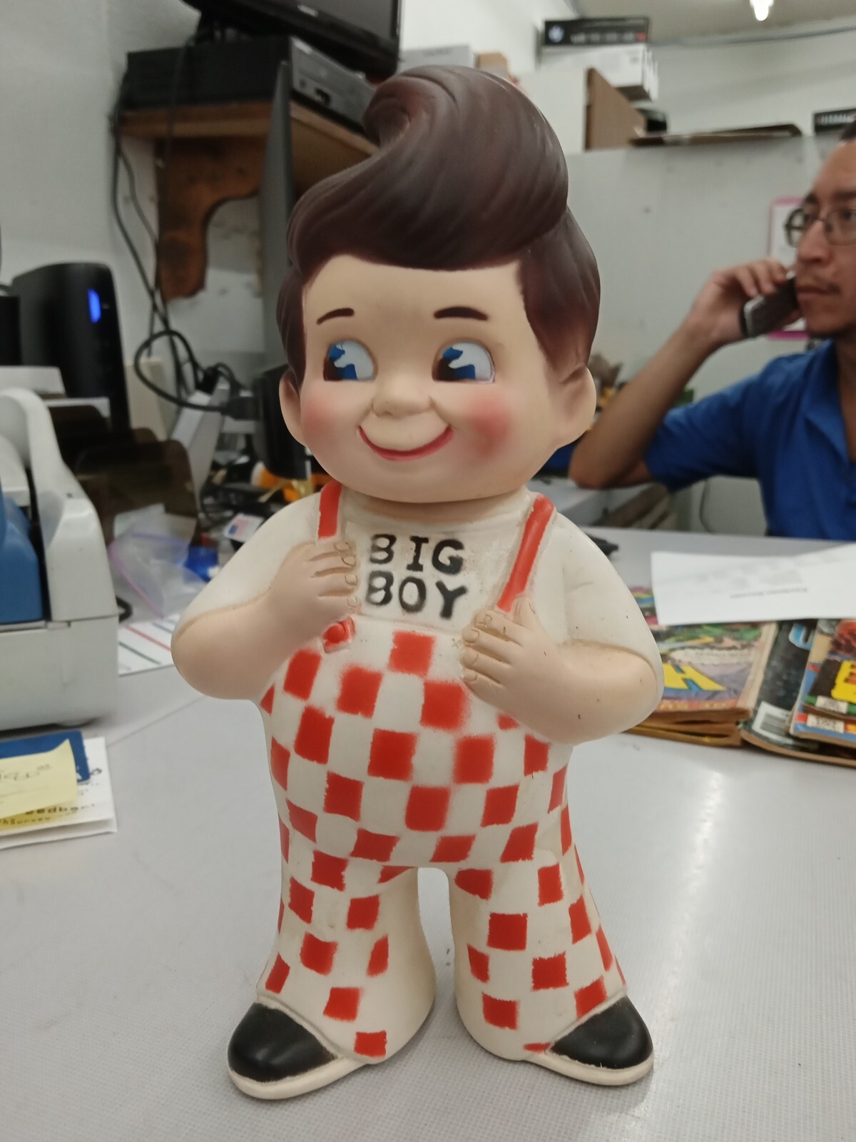 1973 Vintage Bob's Big Boy Vinyl Piggy Bank 8.5" Figure Restaurant Advertising eBay