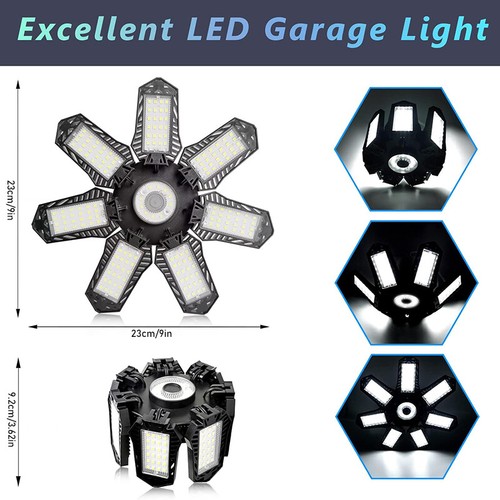 2 Stück LED Garagenlicht Verformbar Garagenlampe Werkstatt Deckenleuchte E27/E26 - Bild 10 von 18
