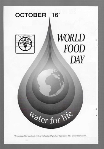 World Food Day 1994 Food & Agriculture Organization United Nations Vintage Ad