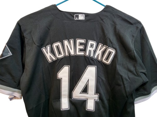 Maglia Majestic Authentic Collection Paul Konerko White Sox Cool Base Full Zip - Foto 7 di 9