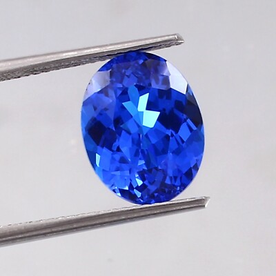 Natural Flawless Cornflower  Ceylon Blue Spinel Oval Cut Loose Gemstone 10x8
