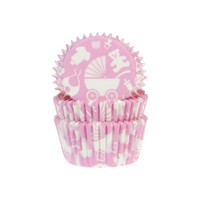 50 MuffinföRmchen, Baby, Rosa