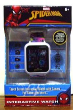 Kids 6 Marvel Spiderman Smart Interactive Touch Screen Watch w Camera  Games