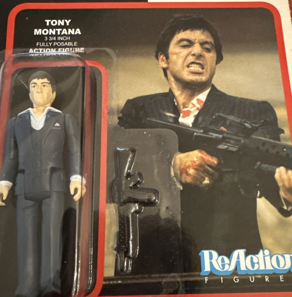 Figura de acción Funko ReAction Scarface Tony Montana 3" nueva Foto 3 de 4
