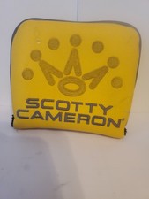 Scotty Cameron AM&E Phantom X Yellow Mallet Putter Head-cover. USA Made