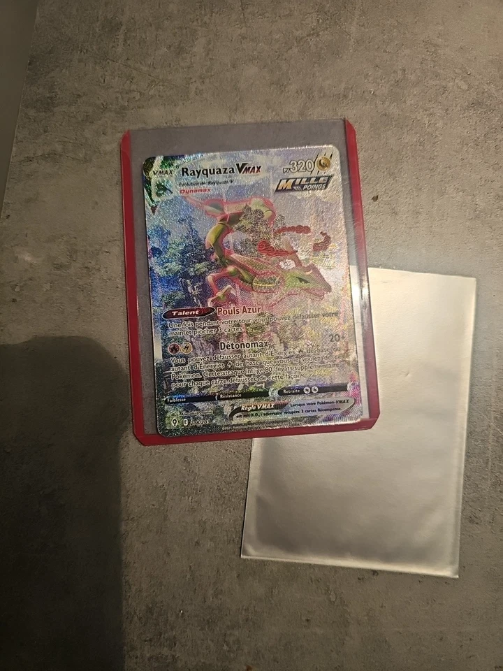 Carte Pokémon Rayquaza Vmax Secrète 218/203 Eb7 Evolution Céleste Fr - Photo 3/4