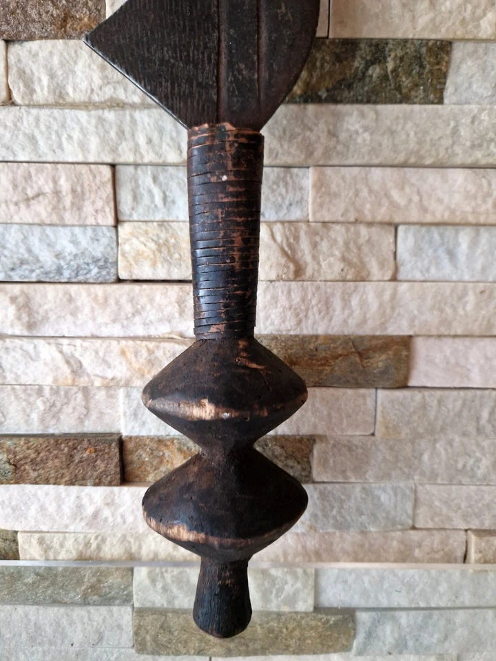 Антикварный 19-20 цент. Конго Ngulu-Ngala казни меч-Kongo Бесплатная доставка! - Изображение 2 из 4