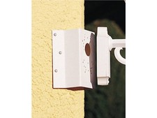 Mocowanie narożne do kinkietów, aluminium białe, wysokość 19cm