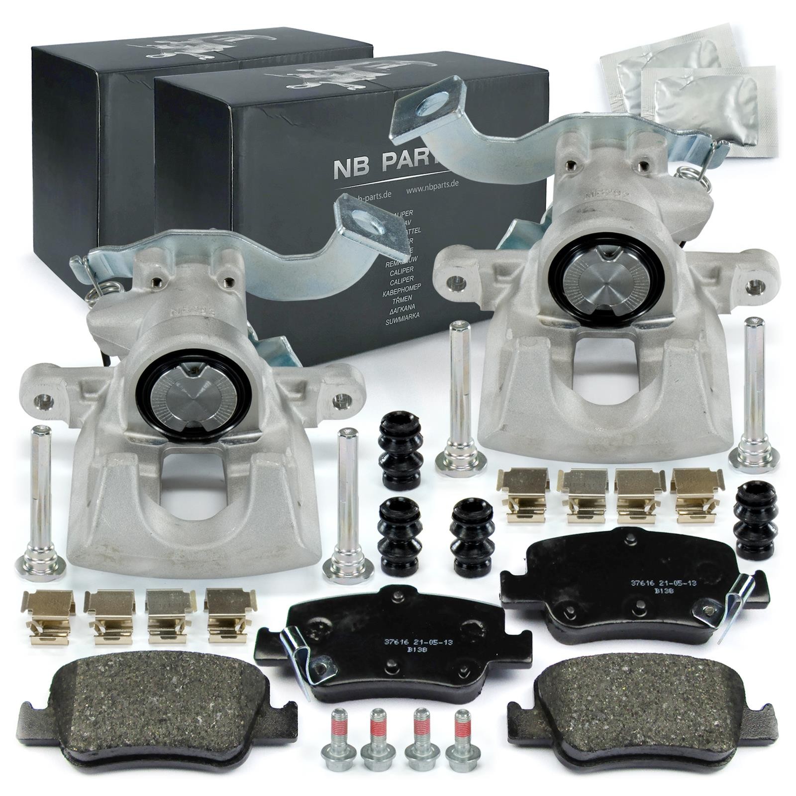 Rear Brake Calipers + Brake Pads for Toyota Auris Corolla E15 E18