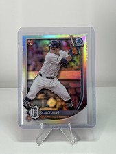 2025 Bowman #59 Jace Jung Bowman Chrome Red Rookie Logo