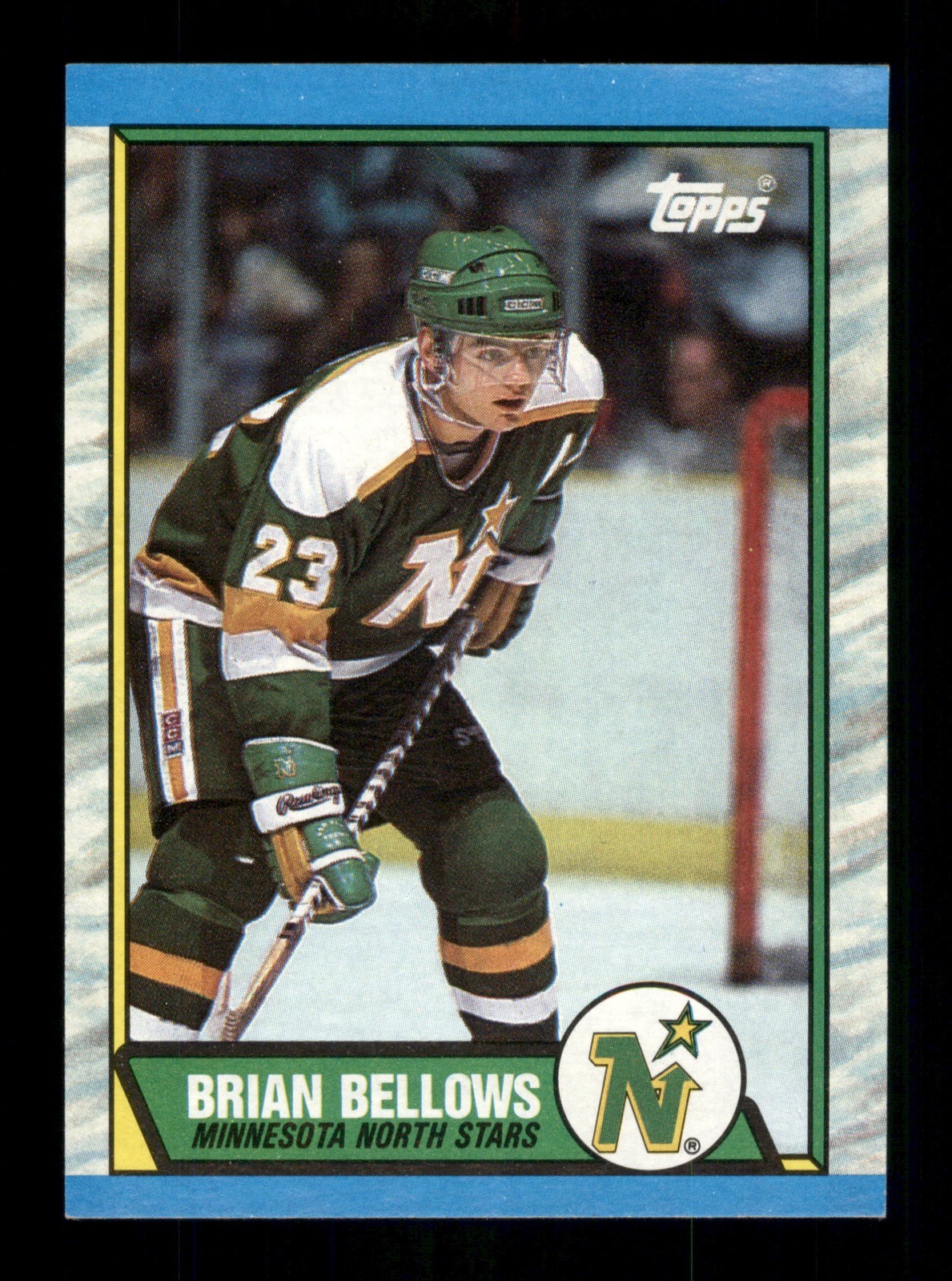 Brian Bellows 23 North Stars Hockey 1989 Topps 177 Sports Trading Card TC