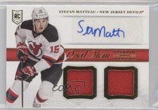 2013 Panini National Treasures Dual Memorabilia Stefan Matteau #DM-SMA Auto n1u