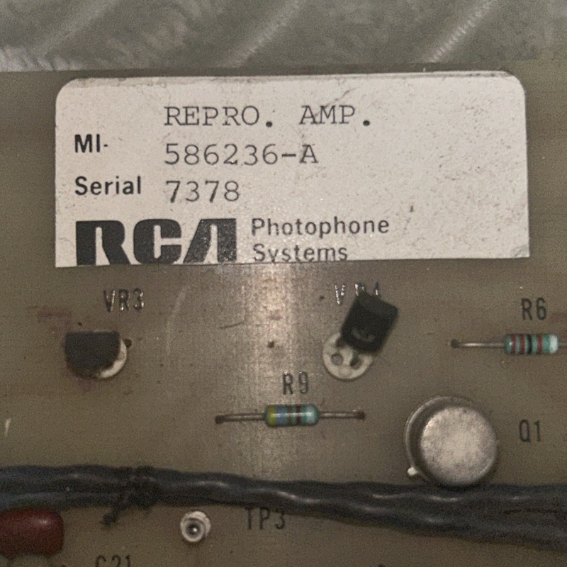 RCA Magnetic Film Playback Amplifier With Jensen Transformers