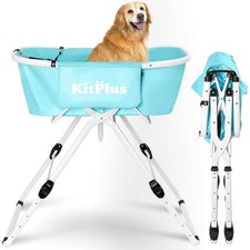 Portable Dog Bathtub, 5 Height Adjustable Dog Washing Station for Pet Shower ...