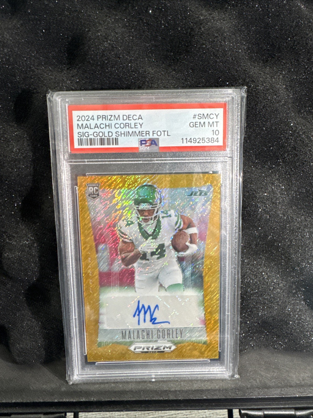2024 Prizm Deca Gold Shimmer /10 PSA 10 POP 1 Malachi Corley