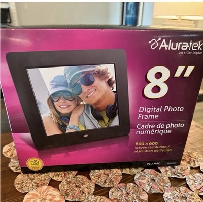 Aluratek 8  Digital Photo Frame ADPF08SF 800 x 600 Resolution, SD, MMC, USB Host