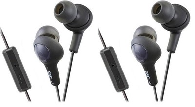 JVC HAFR6B Gumy Plus Headphones (Black) Black Standard Packaging (US IMPORT)