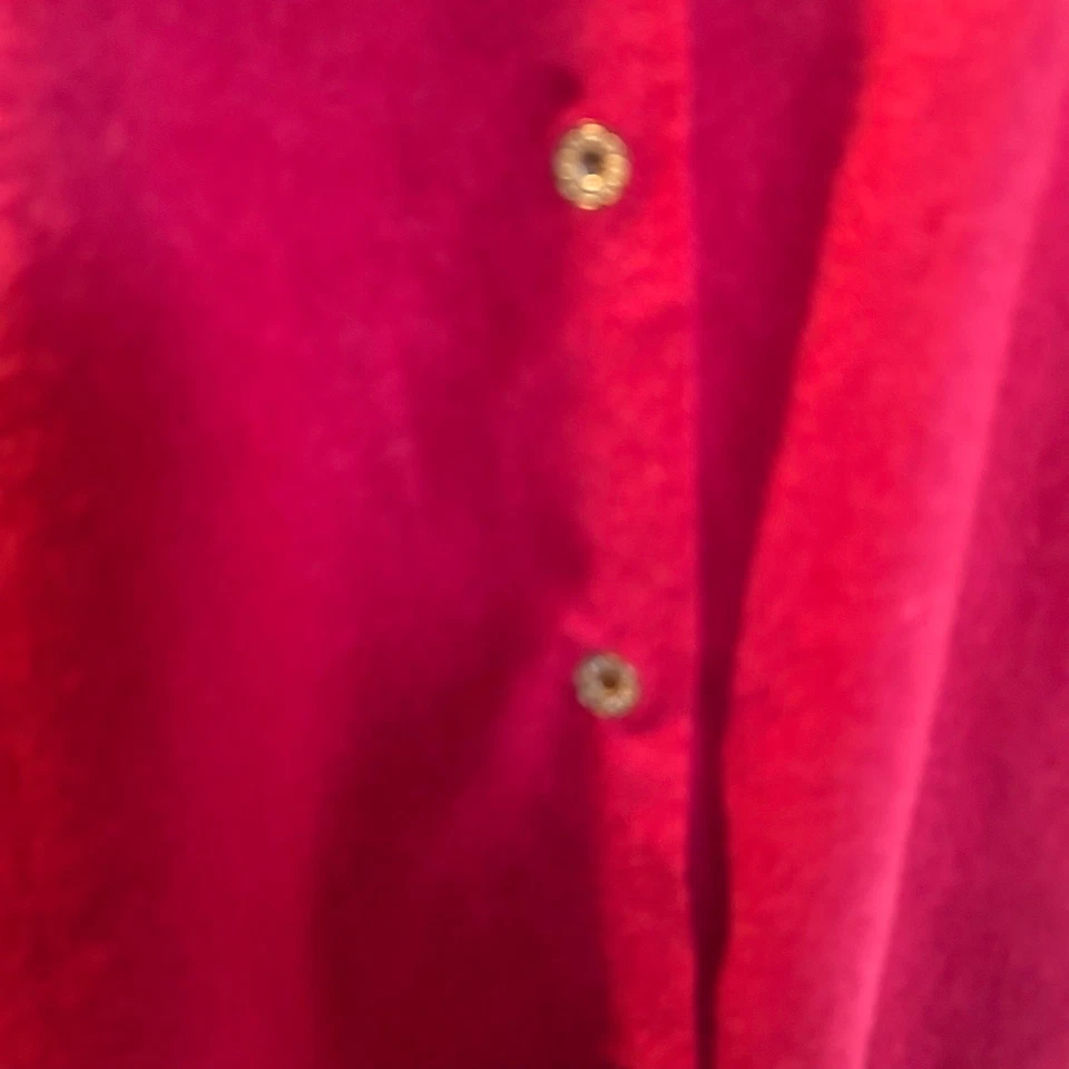 Fadivo NY Poncho Cape Shawl NWT Red One Size Fringe Snap Front Cottage Core - Image 4 of 4