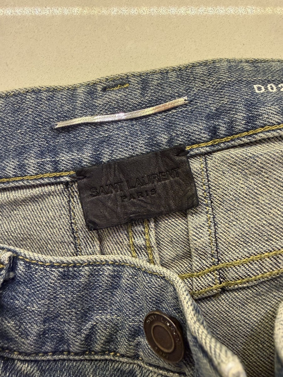 Saint Laurent Denim Mens Jeans Made in Italy Size 30 Hedi Slimane