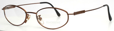 FENDI FENDISSIME F127 884 Brown Womens Oval Full Rim Eyeglasses 50-19-135 B:30