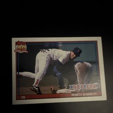 Topps 1991 Marty Barrett #496 Boston Red Sox 40 Years of Baseball MLB Card