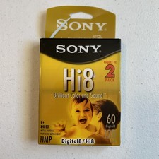 New Sealed 2 Pack Sony Hi8 Digital8 HMP Video Tapes Metal Particle