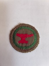 Boy Scout - Khaki  Woven Scout Blacksmith Proficiency Badge - No Words