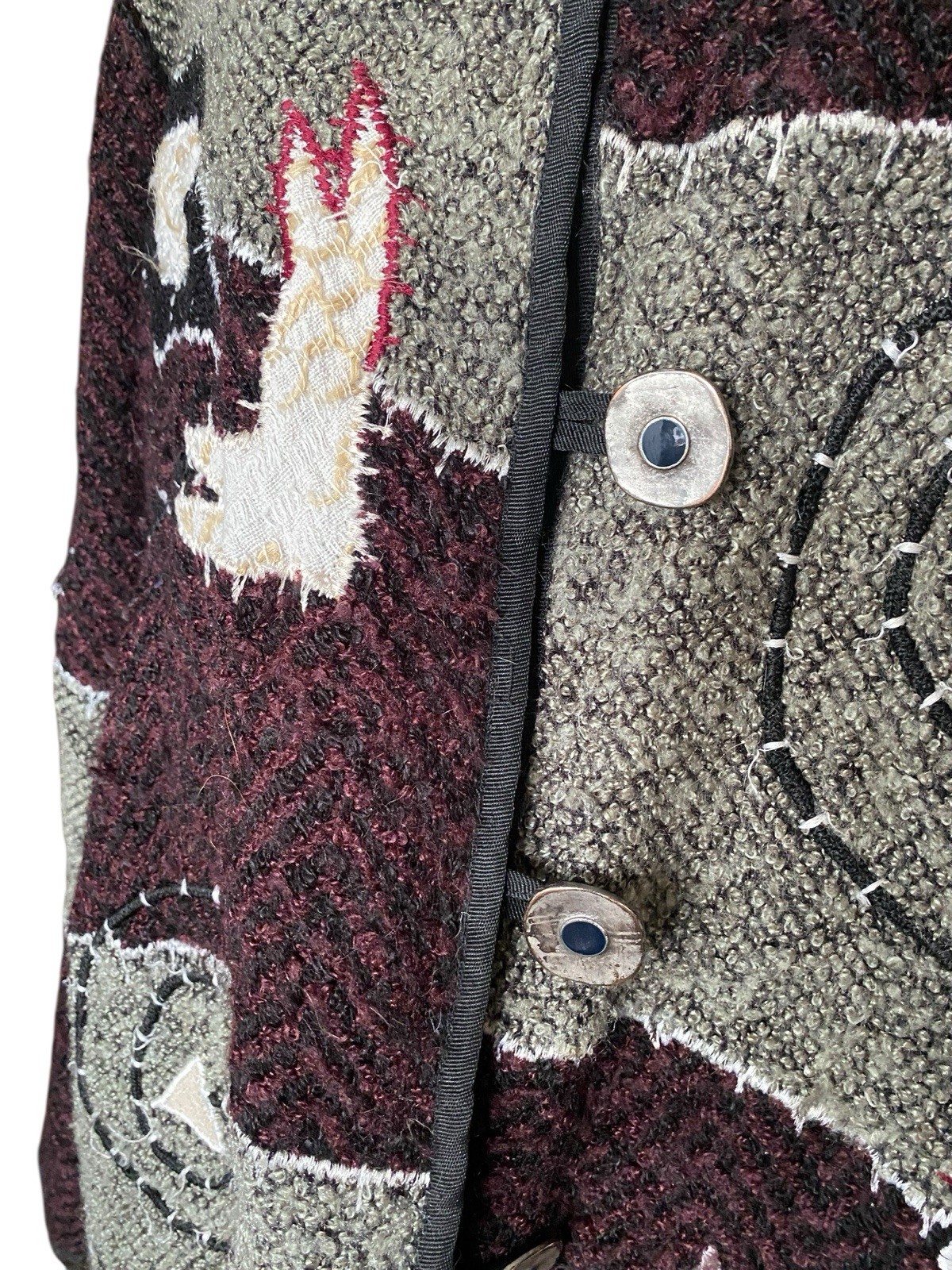 Vintage Plus Size 3X Patchwork Abstract Light Jac… - image 16