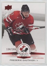 2014 Upper Deck Team Canada Juniors Exclusives /199 Frederik Gauthier #50 0o5t