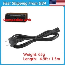  AC Power Cord Cable for Sangean WR-12 BT WR-11 SE WR-2 CL WR-1 CL Radio Receive
